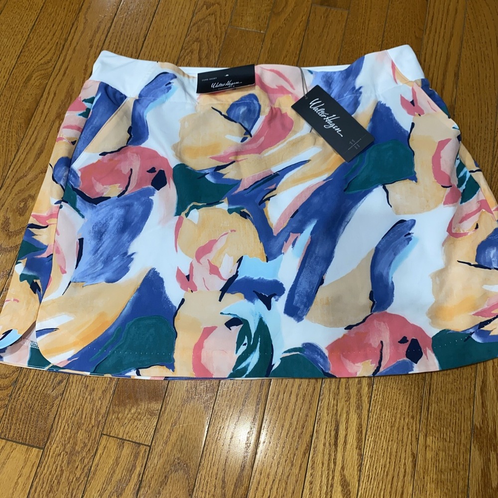 Walter Hagen Skirt Short Golf Skorts Skirt‎  Multicolor Performance Floral XXL